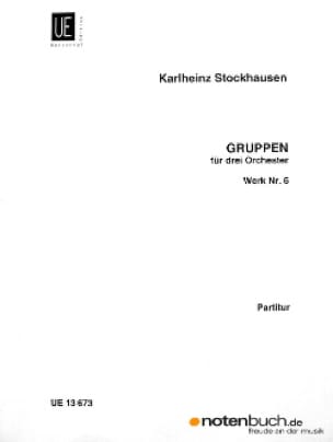 Gruppen - Partitur - STOCKHAUSEN - Partition - Grand format