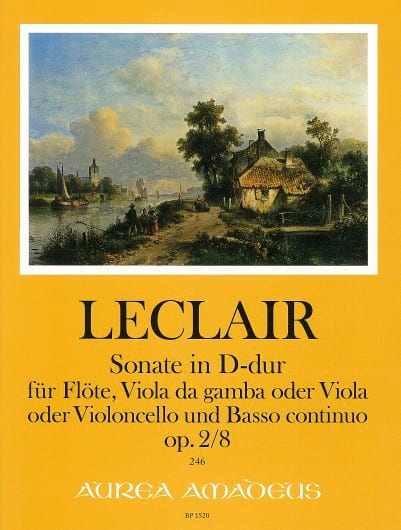 Sonate en Ré Majeur op. 2/8 LECLAIR Partition Trios