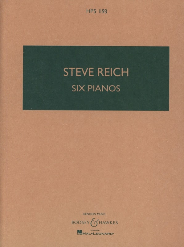 Six Pianos - SCORE - Reich Steve - Partition
