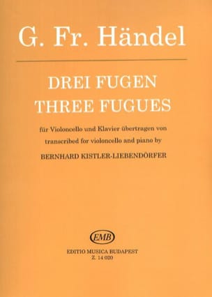 3 Fugen HAENDEL Partition Violoncelle