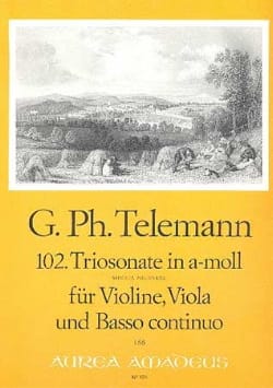 Triosonate Nr. 102 in a-moll - Violine Viola Bc - TELEMANN - Partition
