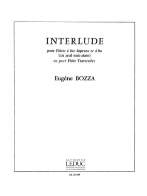 Interlude Eugène Bozza Partition Flûte à bec