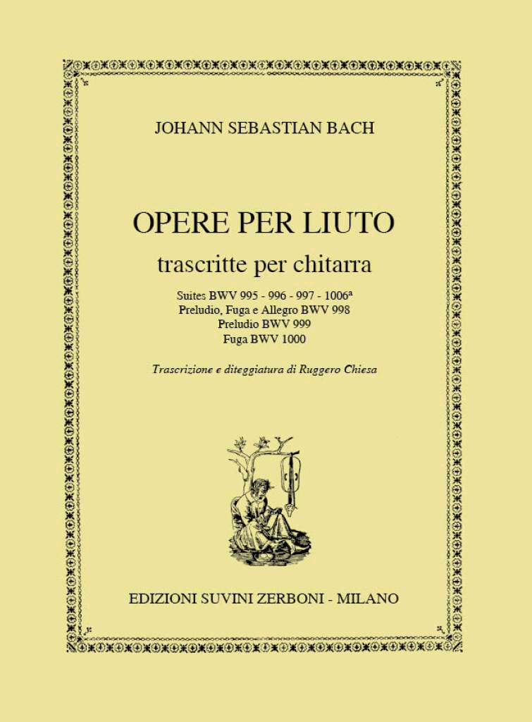 Opere Per Liuto Chiesa BACH Partition