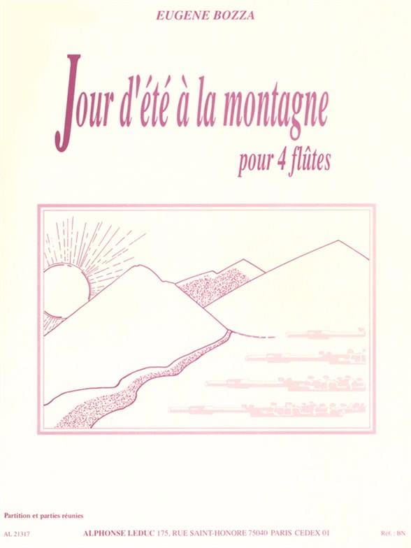 Jour d'été à la montagne - 4 Flûtes - Eugène Bozza - Partition