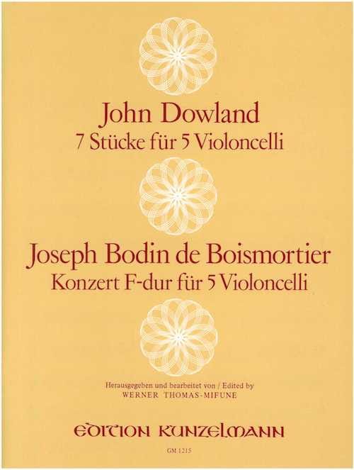 7 Stücke / Konzert F-Dur - 5 Violoncelli