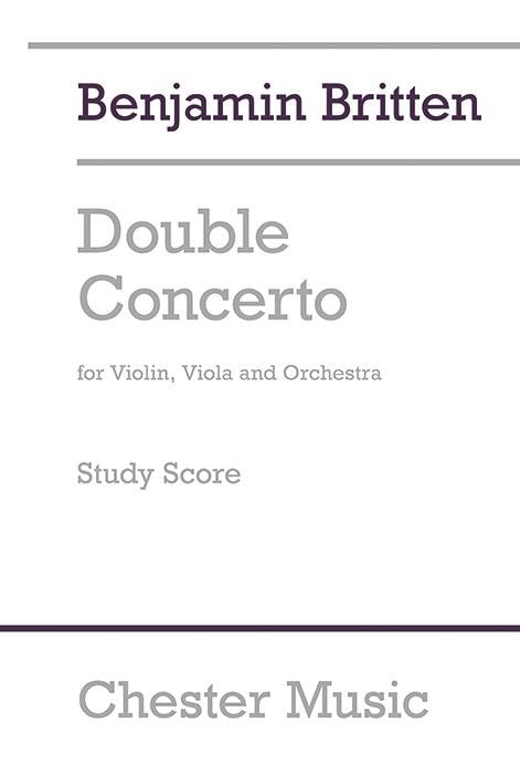 Double concerto pour violon, alto et orchestre 1932 - BRITTEN