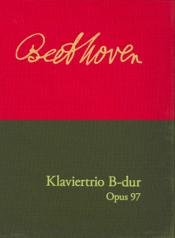 Piano Trio Op. 97 - FACSIMILE BEETHOVEN Partition Grand format