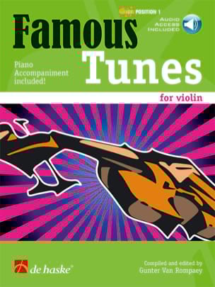 Famous Tunes for Violin Rompaey Gunter Van Partition Violon