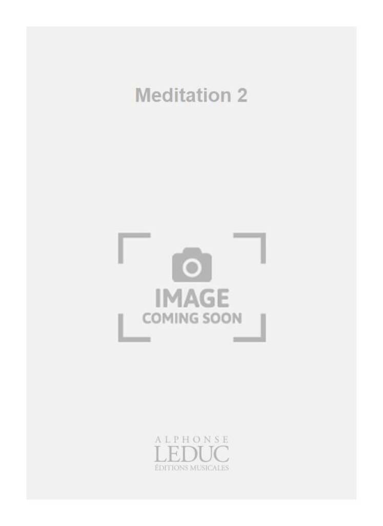 Meditation 2 Reinhard Lüttmann Partition Hautbois