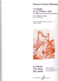 12 Etudes et un Thème varié François-Joseph Naderman Partition Harpe