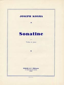 Sonatine Joseph Kosma Partition Violon