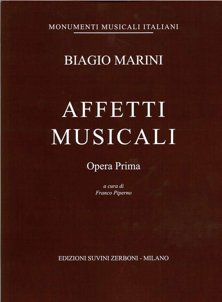 Affetti musicali - opera prima Biagio Marini Partition Grand format
