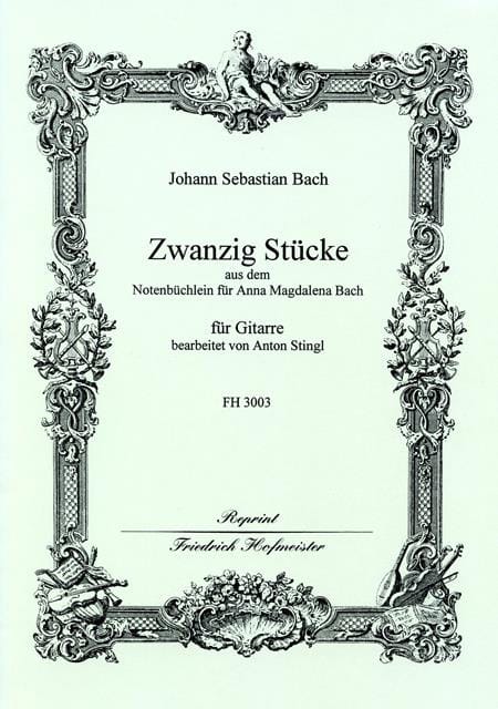 20 Pièces Extr. Petit Livre d'A.M. Bach - BACH - Partition - Guitare