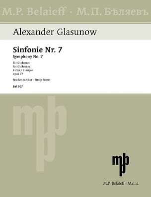 Symphonie Nr. 7 F-dur op. 77 - Score - Alexandre Glazounov - Partition