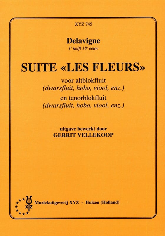 Suite Les fleurs - 2 Blockflöten Delavigne Partition Flûte à bec