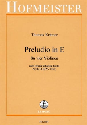 Prélude En Mi Thomas Krämer Partition Violon