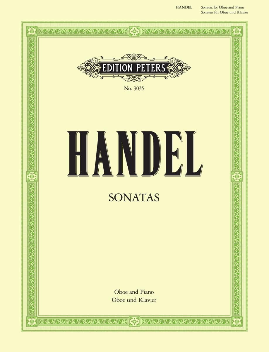 2 Sonaten - Oboe Klavier HAENDEL Partition Hautbois