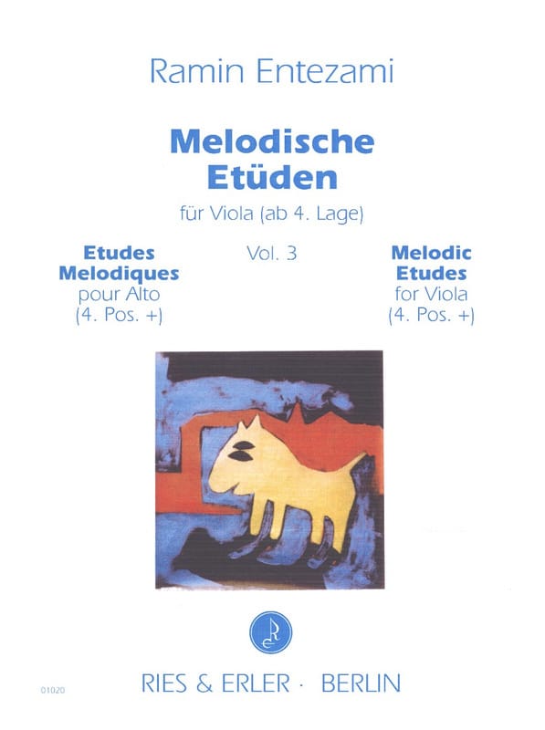 Etudes Mélodiques Vol. 3 - Alto Ramin Entezami Partition Alto