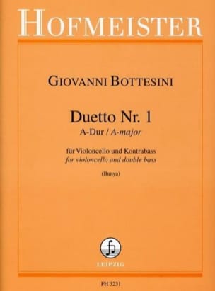 Duetto N°1 En la Maj. BOTTESINI Partition Duos