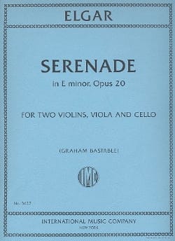Sérénade En Mi Min. Op.20 ELGAR Partition Quatuors
