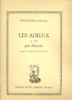 Les Adieux, op. 249 Ferdinando Carulli Partition Guitare