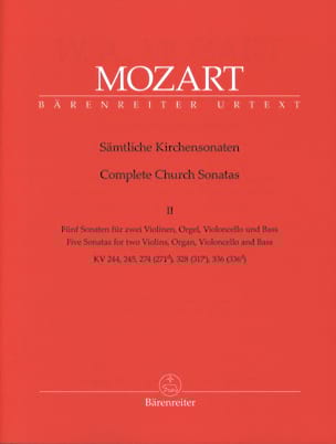 Sämtliche Kirchensonaten - Heft 2 MOZART Partition Trios