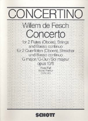 Concerto G-Dur, op. 10 n° 8 - Partitur - Willem de Fesch - Partition