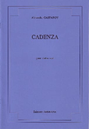 Cadenza Alexandre Gasparov Partition Violon