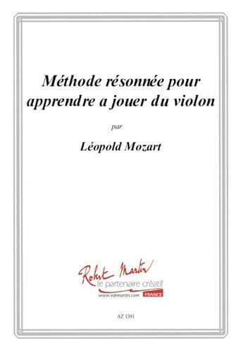Méthode de violon Leopold Mozart Partition Violon