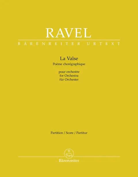 La Valse RAVEL Partition Grand format