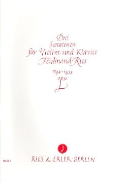 3 Sonatines op. 30 Ferdinand Ries Partition Violon