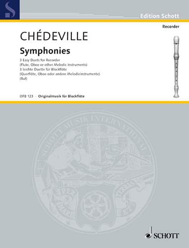 Symphonies Philippe Esprit (L'Aîné) Chédeville Partition