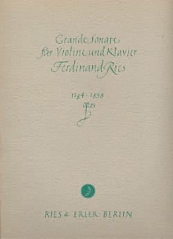 Grande sonate op. 83 Ferdinand Ries Partition Violon