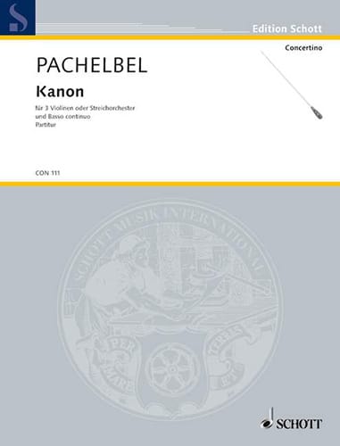 Kanon - Partitur PACHELBEL Partition Grand format