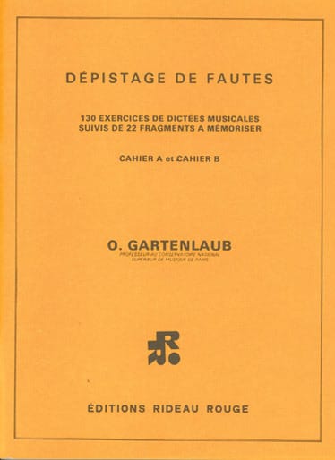 Dépistage de fautes Odette Gartenlaub Partition Dictées musicales