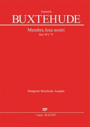 Membra Jesu nostri, BuxWV 75 BUXTEHUDE Partition Petit format