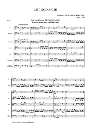 Let God Arise HWV256b Chapel Royal Version - Parts - HAENDEL