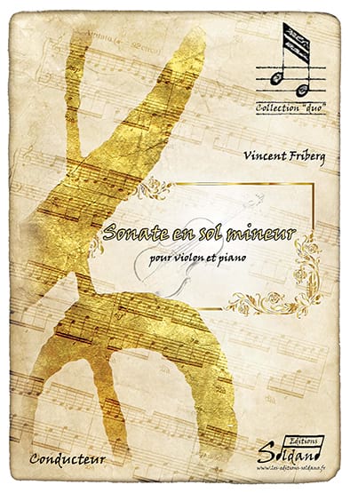 Sonate en sol mineur Vincent Friberg Partition Violon