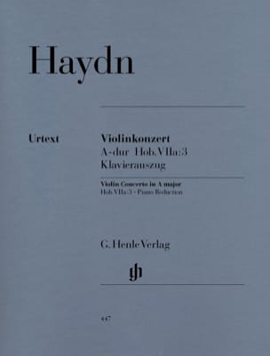 Concerto pour violon en La majeur Hob. VIIa:3 HAYDN Partition Violon
