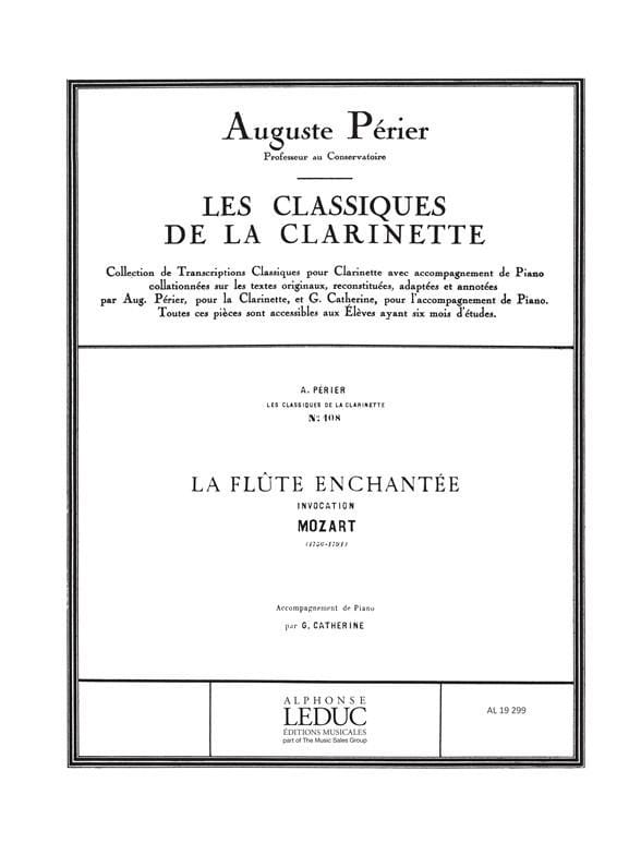 Classique Clarinette N° 108 Mozart Wolfgang Amadeus / Perier Partition