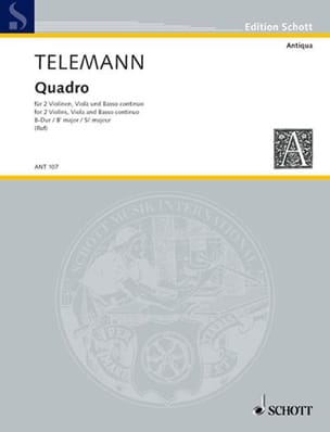 Quadro B-Dur TELEMANN Partition Quatuors