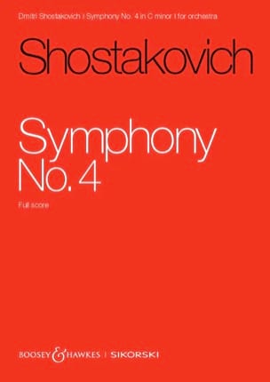 Symphonie Nr. 4 op. 43 - Partitur - Dmitri Chostakovitch - Partition