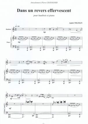 Dans un revers effervescent André Telman Partition Hautbois