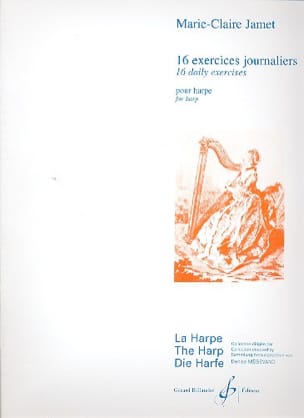 16 Exercices journaliers pour harpe Marie-Claire Jamet Partition Harpe