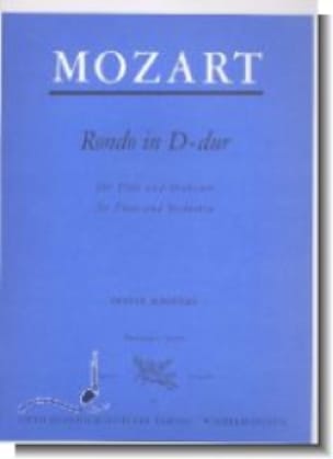Rondo En Ré Maj. Kv 184 Anh. MOZART Partition Grand format