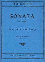 Sonata in E major - Flute piano LOCATELLI Partition Flûte traversière