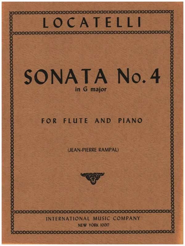 Sonata n° 4 in G major - LOCATELLI - Partition - Flûte traversière