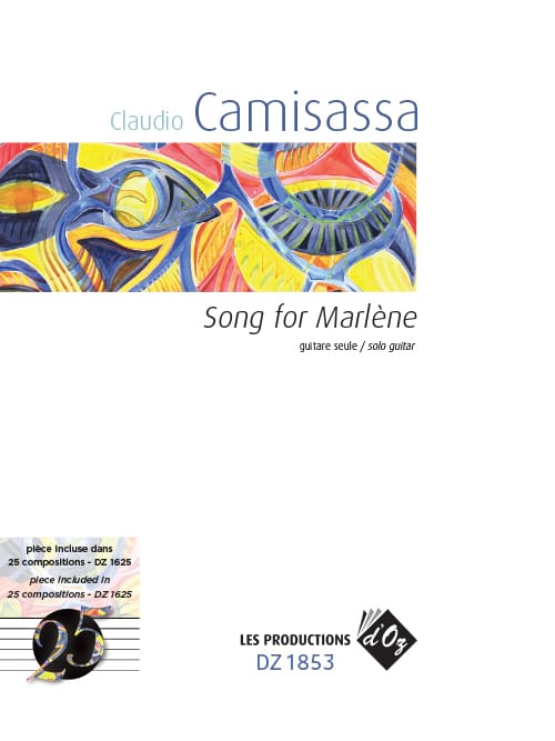 Song for Marlène Claudio Camisassa Partition Guitare