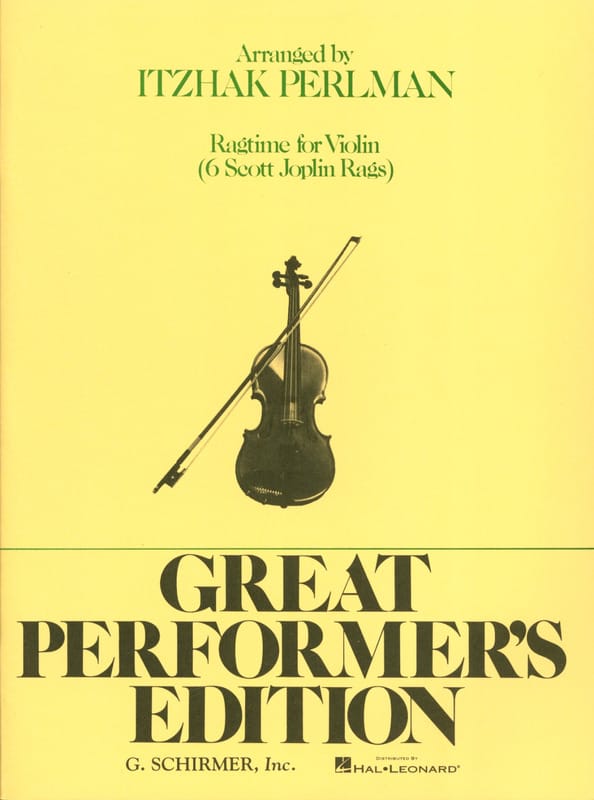 Ragtime for Violin Joplin Scott / Perlman Itzhak Partition Violon