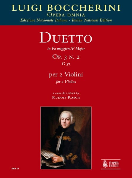 Duetto Op.3 N°2 En Fa Maj. G.57 BOCCHERINI Partition Violon